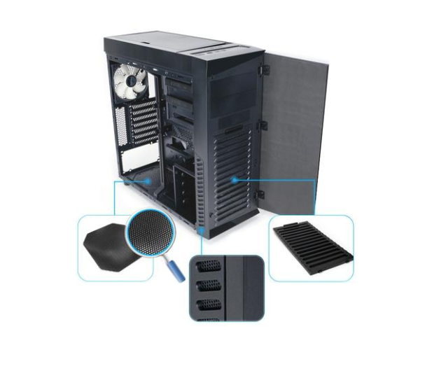 Zalman R1 czarna USB 3.0 z oknem - 216202 - zdjęcie 8
